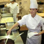 Elizabeth Freer in the kitchen