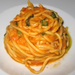 Tomato/basil spaghetti