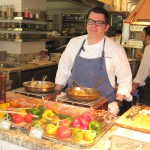 Chef Matt MacDonald in front of the pasta station