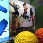 A colorful display in the new Sony store at the Westfield Century City Mall