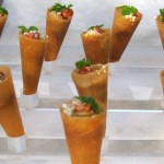 The Bazaar cones: liver, membrillo, Marcona almonds