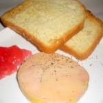 Homemade foie gras terrine with rhubarb gelée and brioche toast