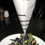 Moules marinières: mussels, white wine, shallots and French fries