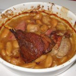 Perigord cassoulet with pork belly confit, Toulouse sausage and white beans