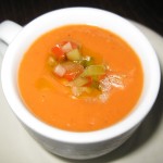 Sopa de gazpacho: chilled heirloom tomato soup