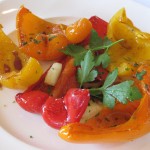 Marinated peppers: assorted sweet peppers grilled with olive oil, aged balsamic and sea salt