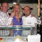 Chefs Joe Miller & David Plonowski with Sophie Gayot