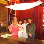 From left to right: Sophie Gayot, pastry chef Quentin Welch, sous chef Mario Medina, Lucas Paya