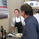 Chef Raymond Blanc checking on Jessica Largey