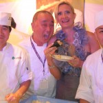 Nobu Matsuhisa, his chefs & Sophie Gayot