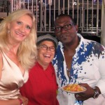 Susan Feniger came backstage to feed hungry Randy Jackson