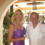 Wolfgang Puck with Sophie Gayot