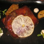 Lamb belly, apple and Vadouvan spice