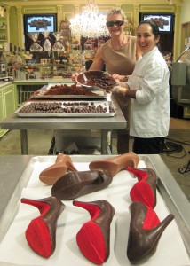 Hasty Torres in her Beverly Hills store with Sophie Gayot