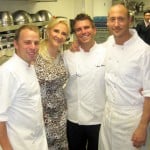 The chefs at Whist: Tony Disalvo, executive chef, Chris Crary, chef de cuisine, Jo Stouggard, sous-chef with Sophie Gayot