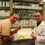 Alain Gayot and Ted Russin in the food lab