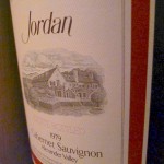A bottle of Jordan 1979 Cabernet Sauvignon