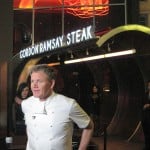 Gordon Ramsay in front of his eponymous steakhouse