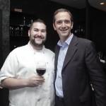 Chef David Gussin with winemaker Manuel Louzada