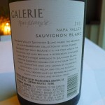 Galerie Naissance, a 2011 Sauvignon Blanc from Napa Valley