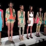 Island-inspired and tribal prints figure prominently in Baker's latest collection