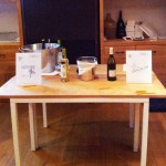 Tasting table at Corkbuzz Wine Studio