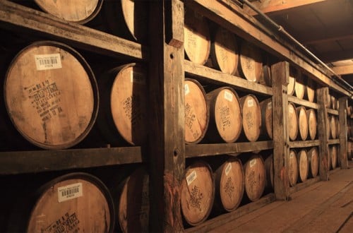 Bourbon aging in the barrel at Buffalo Trace Distillery