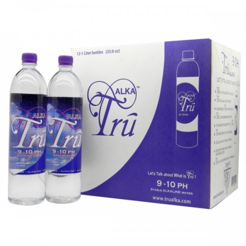 Tru Alka is an alkaline water with a pH of 9-10