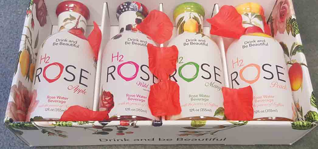 H2Rose uses the power of rose water to create a sweet and fragrant drink