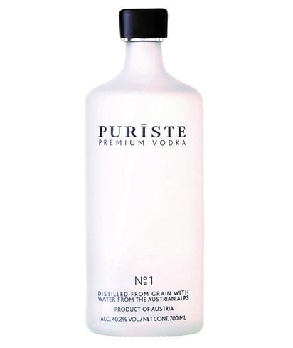 PURISTE vodka is made using fresh spring water from the Austrian Alps