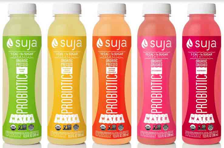 Each bottle of Suja contains 2 billion vegan probiotics, which are known to have digestive benefits.