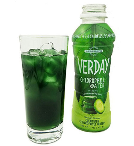 Verday chlorophyll water offers the antioxidant and cleansing benefits of green juice 