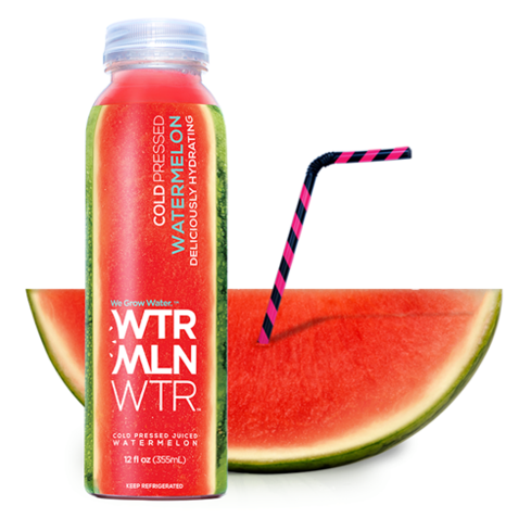 Juice up with Wtrmln Wtr, the refreshing water made from watermelon and lemon juice.