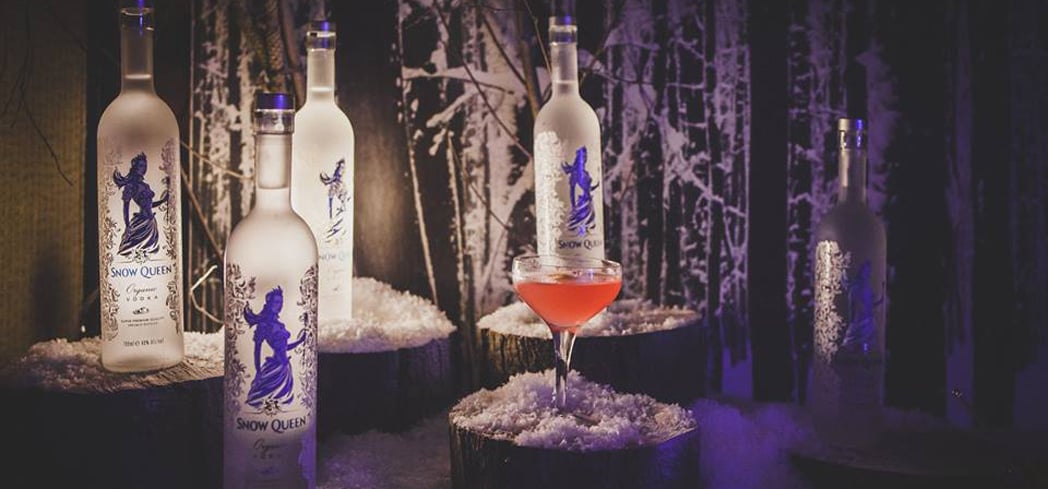 Snow Queen Vodka is produced in Kazakhstan from organic wheat