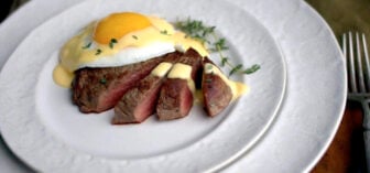 Maria Emmerich's steak and egg from her 30 Day Ketogenic Cleanse book.