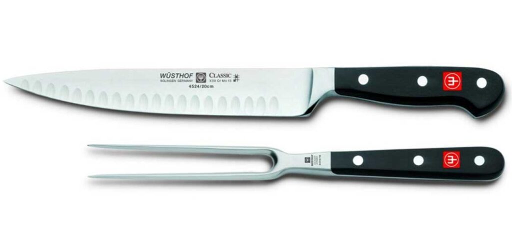 Wusthof Classic 2-Piece Hollow-Ground Carving Set