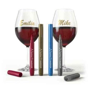 Metallic Wine Glass Pens