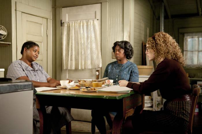 Viola Davis, Octavia Spencer, and Emma Stone in The Help