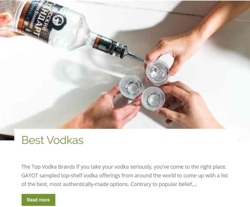 Best Vodkas