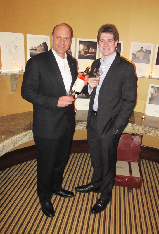 Brand Manager Andrew Weir with Alain Gayot