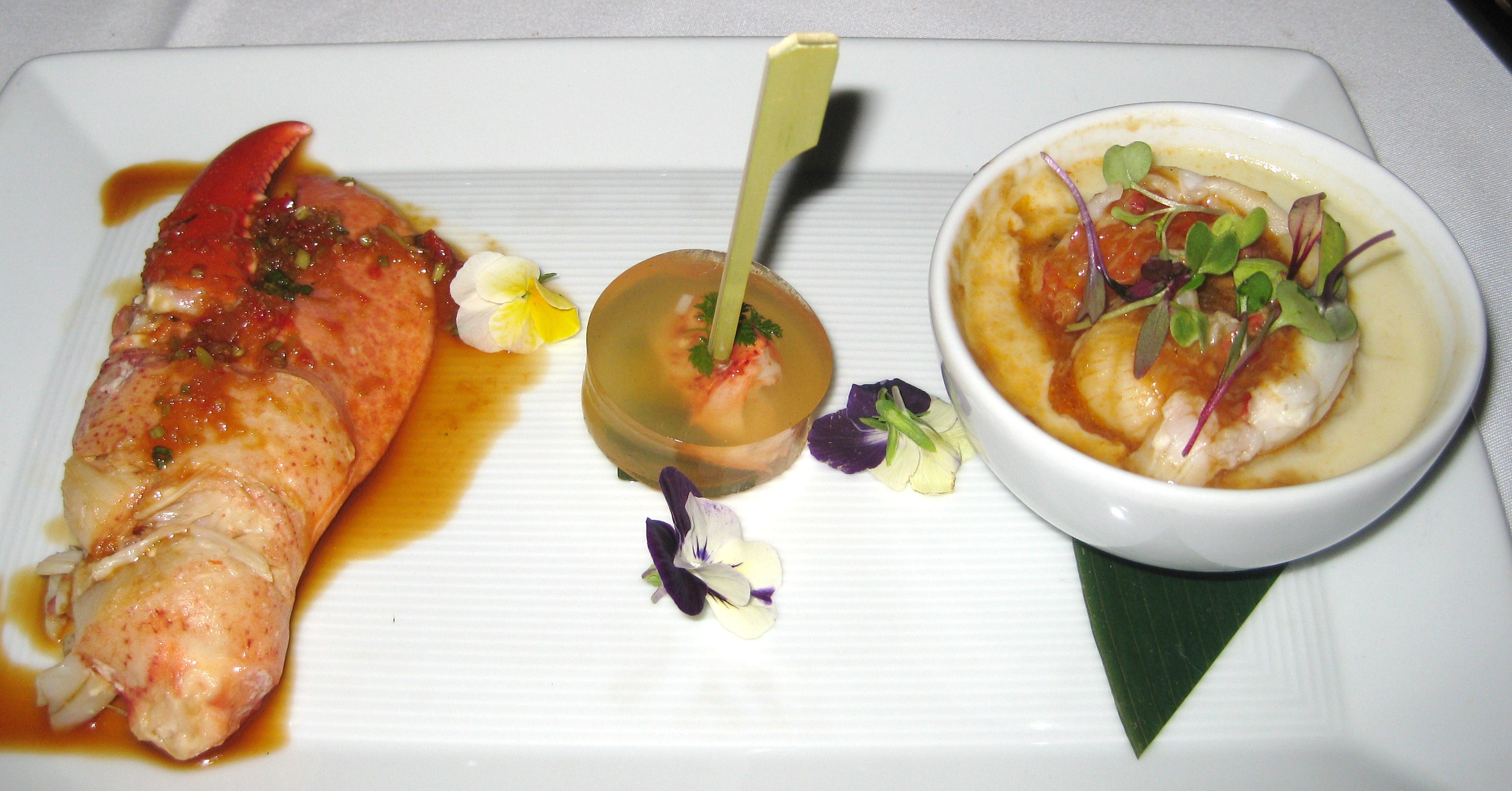 Chef Jereme Leung's duo of Maine lobster, Oriental style