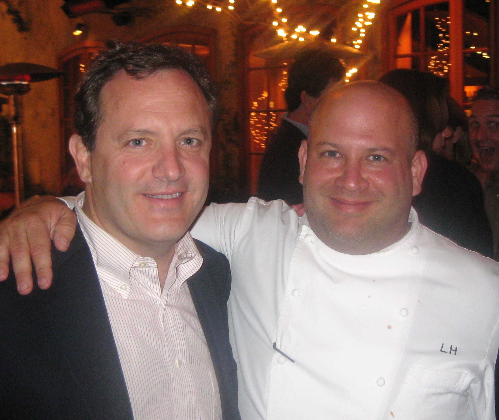 Executive chef Lee Hefter with Paul Pucino