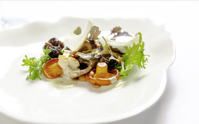 Jean-Georges warm mushroom salad