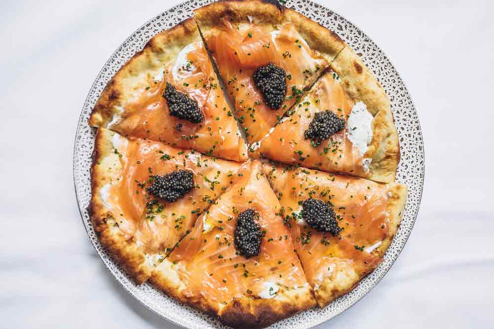 Wolfgang Puck Salmon Pizza