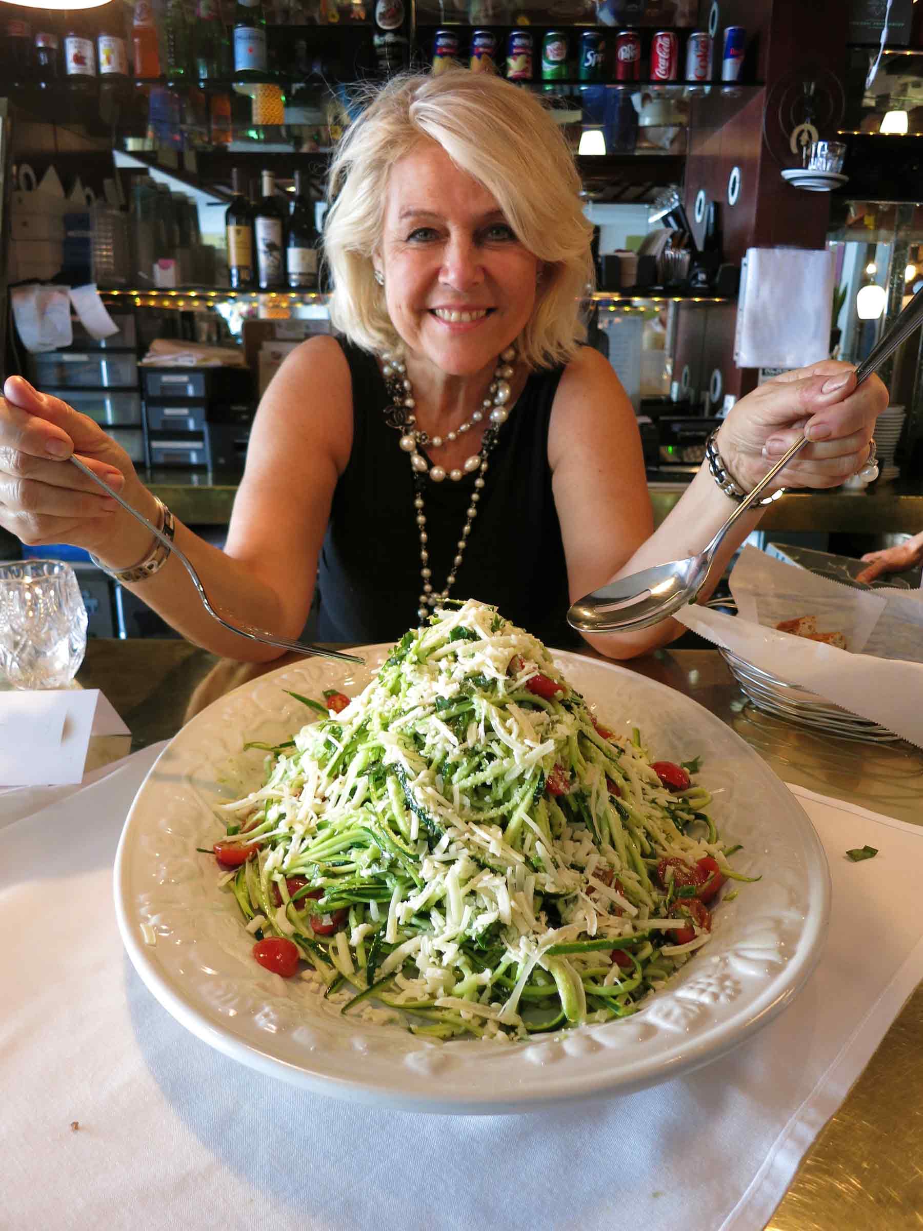 Zucchini spaghetti recipe by Michèle La Porta