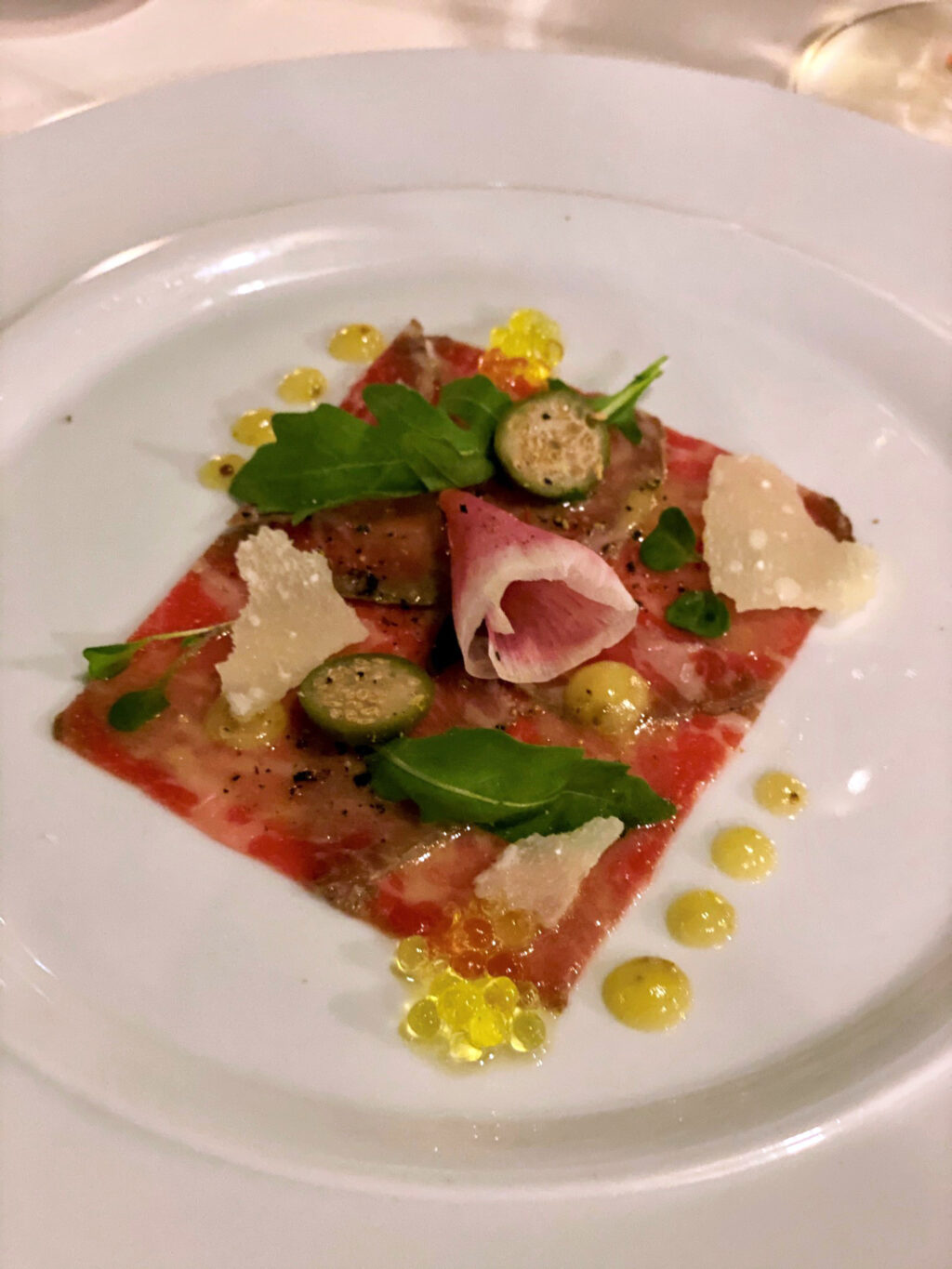 Beef carpaccio