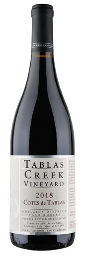 Tablas Creek Vineyard, Côtes de Tablas, Adelaida District, Paso Robles 2018