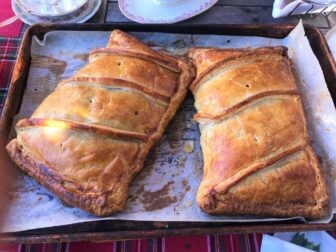 Salmon in puffed pastry recipe