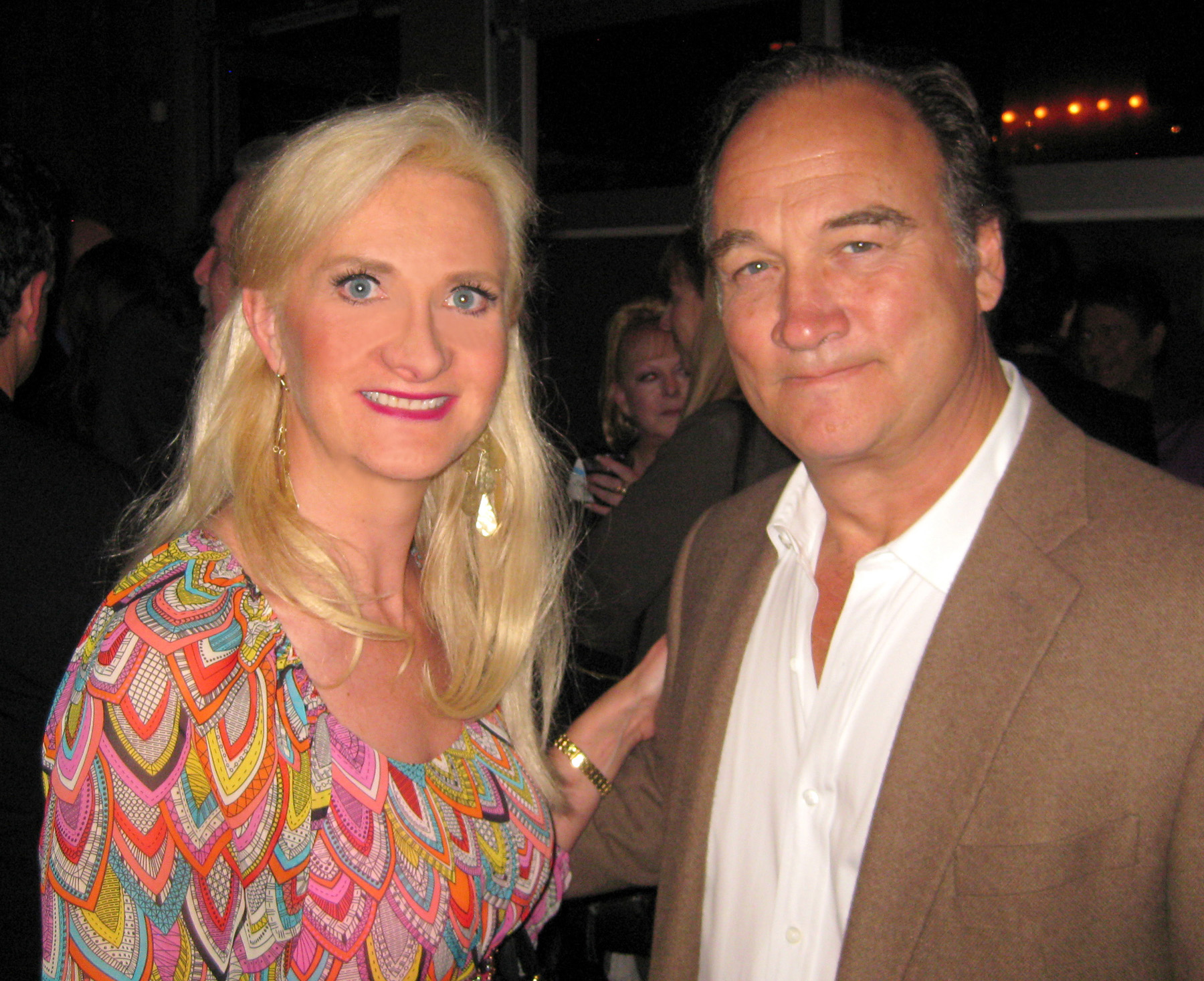 Actor Jim Belushi with Sophie Gayot