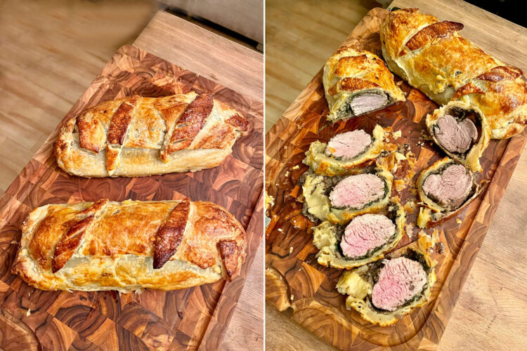 Veal filet Wellington